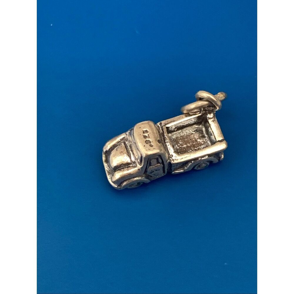 .925 Truck Sterling Silver Jewelry Charm #transportation #truck